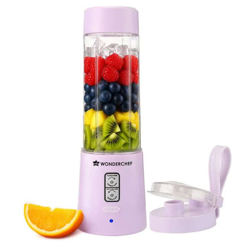 Twister Portable Blender (Lavender) – 500Ml, Dual-Rotation Stainless Blades, Usb-C Charging, Ice-Crushing Capability, 1-Year Warranty 1