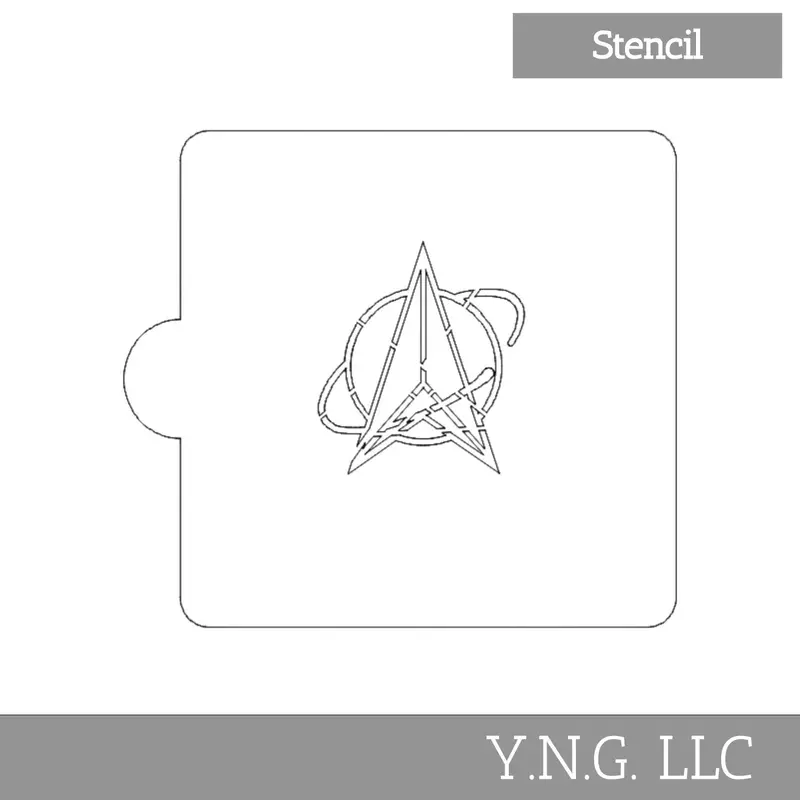 U.S. Space Force Precision Cookie Stencil – American-Made Cake Decorating Template 1