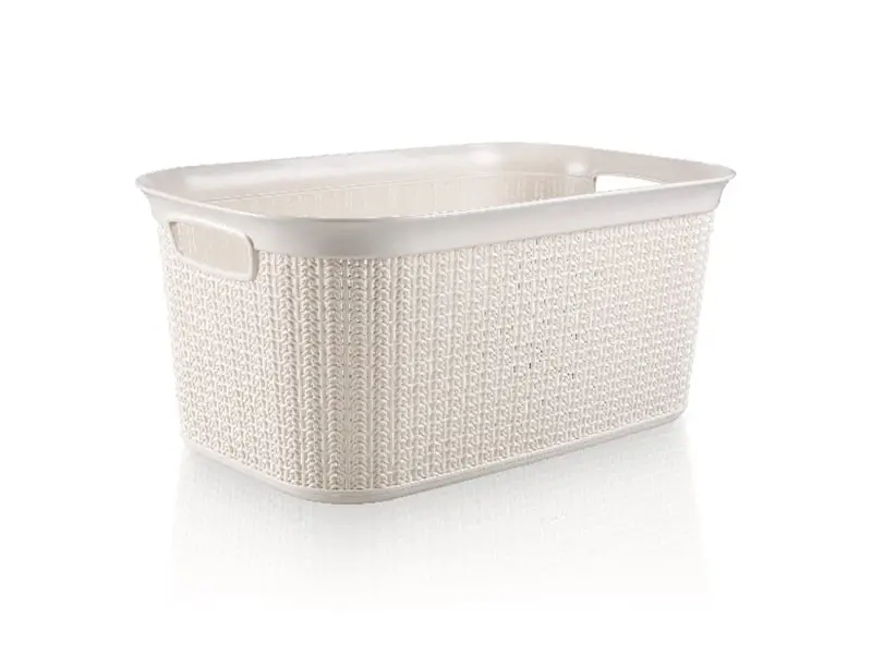Ucsan Compact Knit Plastic Basket – 27L, Portable 51×31.5×22.5 Cm Size 1