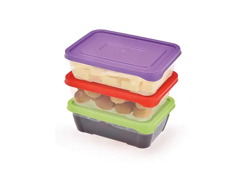 Ucsan Mini Box Set – 3-Piece Rectangular Food Containers (15 × 11 × 5 Cm Each) 1
