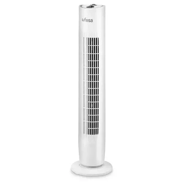 Ufesa Tw1100 Tower Fan – Adjustable Height, White Quiet Air Circulator 1