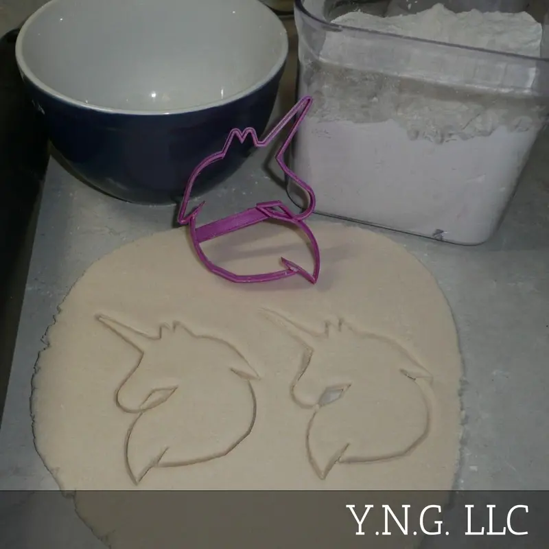 Unicorn Face Cookie Cutter – Magical Animal Head Outline Baking Shape, Usa-Made 1