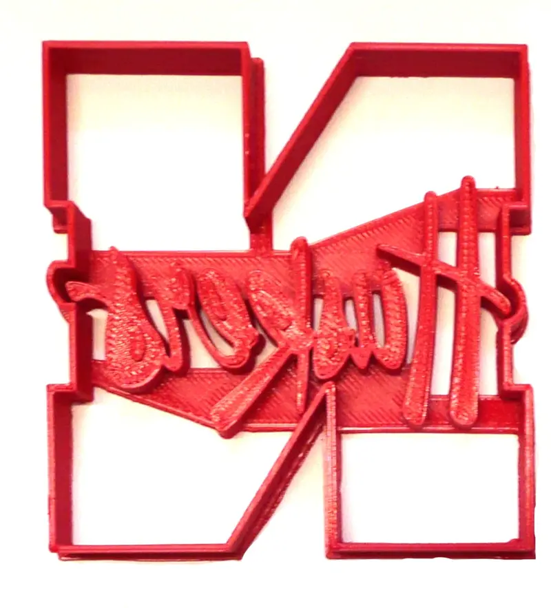 University Of Nebraska Logo Fondant Cutter Set – 6-Piece Collegiate Sports Cupcake Topper Kit (1.75" Diameter) 1