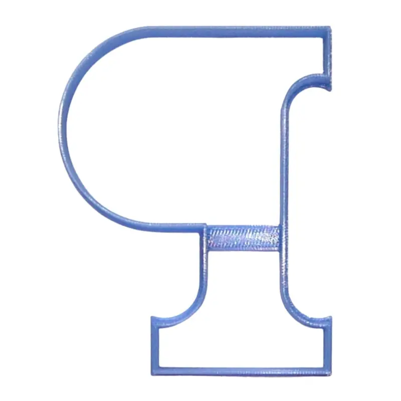 University Of Pennsylvania Letter P Fondant Cutter Set – 6-Piece Ivy League Baking Stencil, 1.75 Inch 1