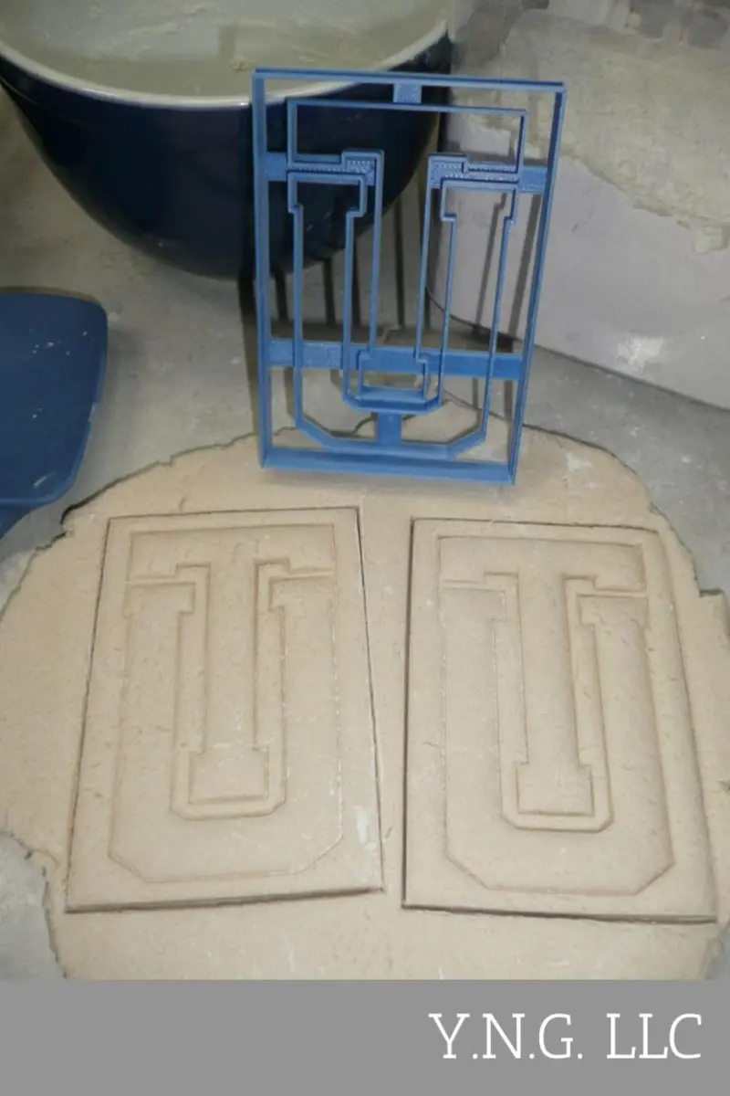 University Of Tulsa Cookie Cutter – Ut Monogram Design, College Spirit Shape, Usa Pr4292 1