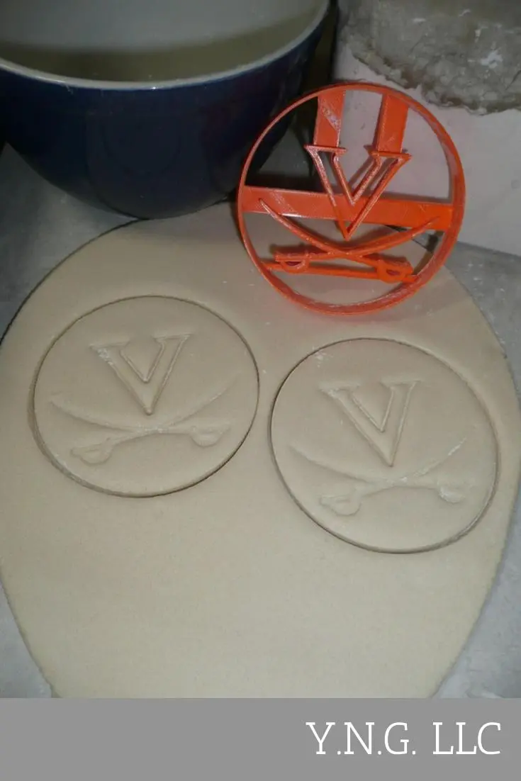 University Of Virginia Cavaliers Cookie Cutter – Bold 'V' Logo, Athletic Style 1
