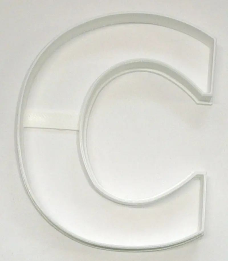 Uppercase Letter C Fondant Cutter Set – 6-Piece Cupcake Topper Kit, 1.75" Diameter, Usa-Made Fd4216 1