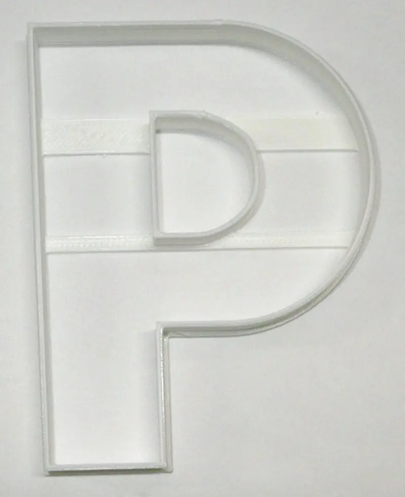 Uppercase Letter P Fondant Cutter Set – 6-Piece Cupcake Topper Kit, 1.75" Diameter, Usa-Made Fd4229 1