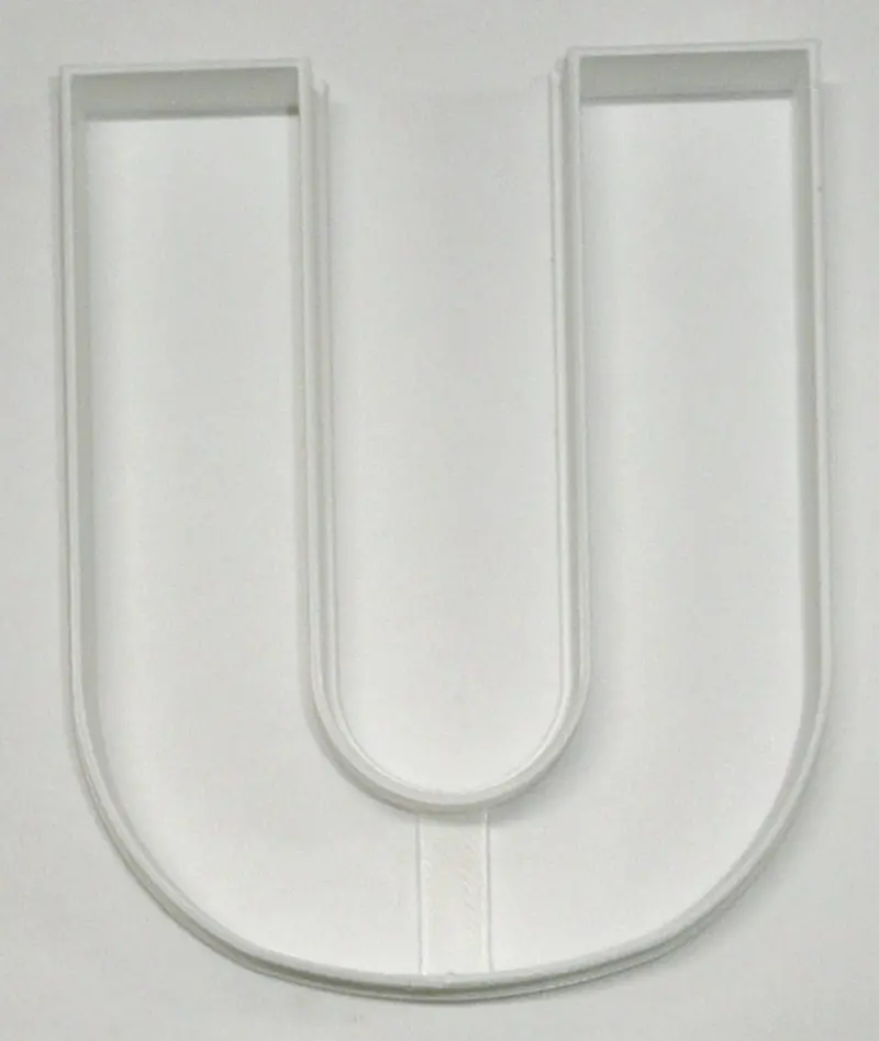 Uppercase Letter U Fondant Cutter Set – 6-Piece Cupcake Topper Kit, 1.75" Diameter, Usa-Made Fd4234 1