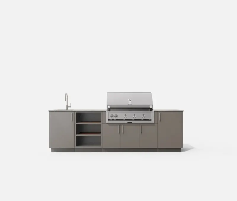 Urban Bonfire Meadow 42" Outdoor Kitchen Base With Dekton Countertop 1