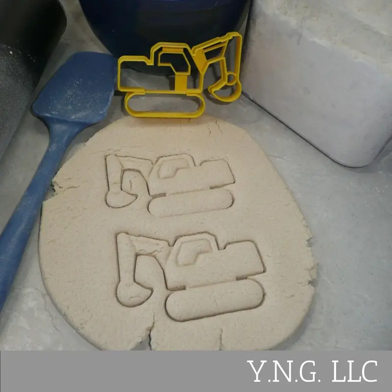 Usa-Made Excavator-Themed Cookie Cutter For Construction Enthusiasts Pr4532 1