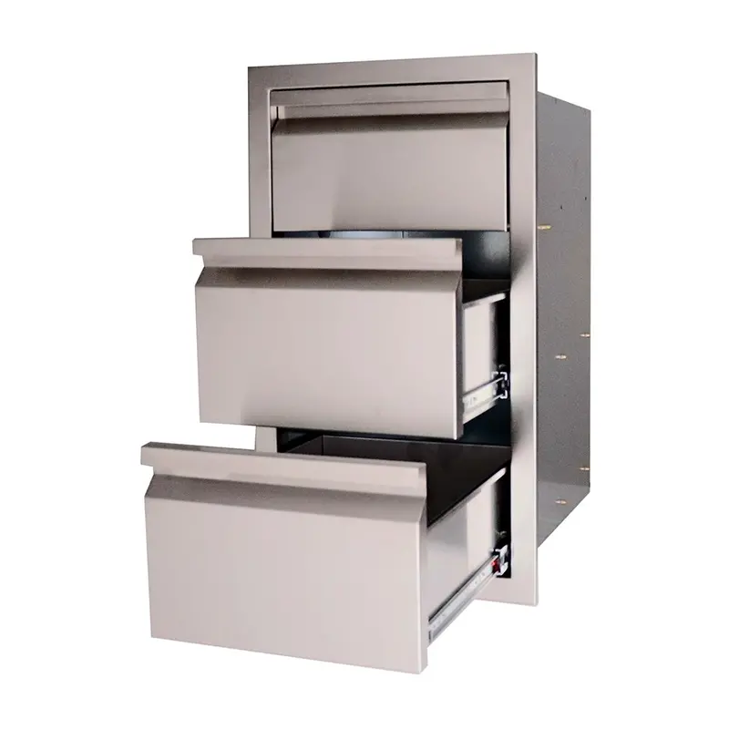 Valiant Fully Enclosed Double Drawer Cabinet With Paper Towel Holder 1