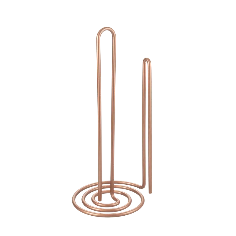 Vertical Kitchen Paper Dispenser – Metaltex Polytherm Copper-Coated Holder, 15×12 Cm (Carded) 1
