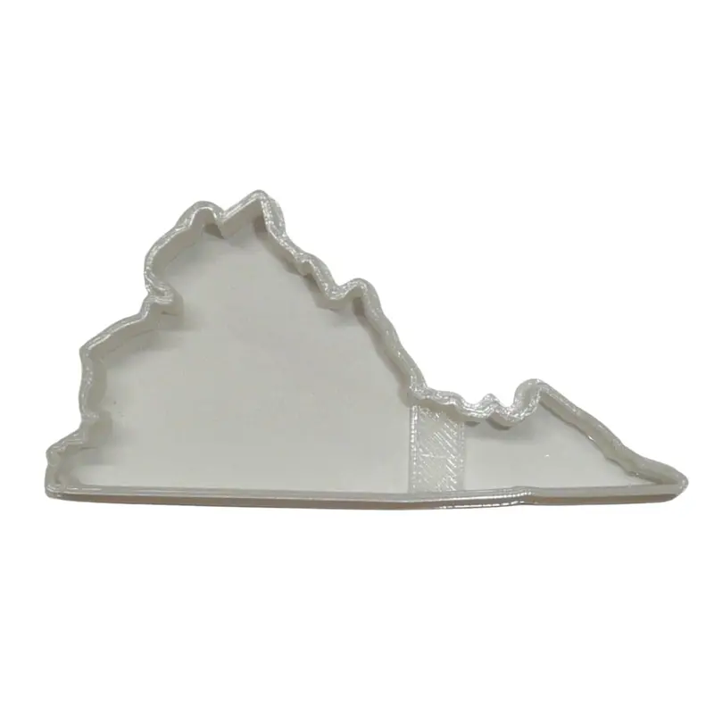 Virginia State-Shaped Fondant Cutter Set – 6-Piece Cupcake Topper, 1.75" Diameter, Usa-Made 1
