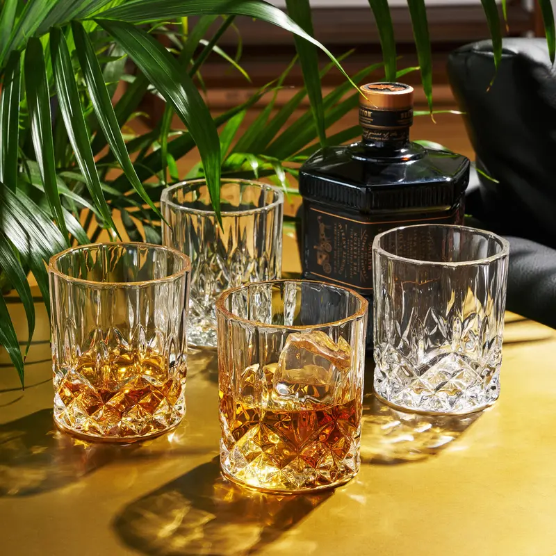 Viski Admiral Crystal Rocks Tumblers (Set Of 4) 1