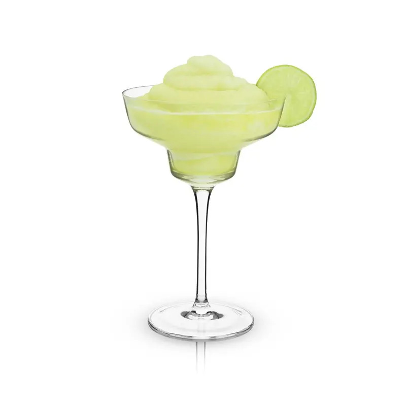 Viski Angled Crystal Margarita Glass Pair 1