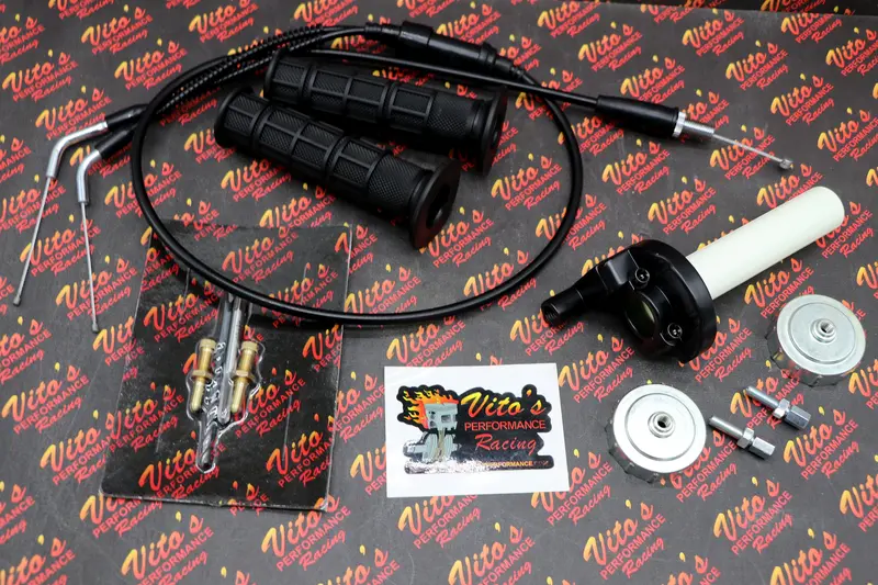 Vito'S Banshee Twist-Throttle Conversion Kit – Includes Grips, Cable, And Tors Removal Tools 1