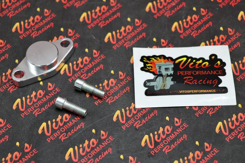 Vito'S Billet Aluminum Rear Parking Brake Block-Off Plate Kit For Yamaha Banshee & Raptor 1