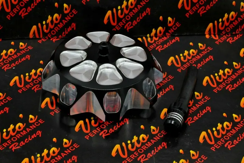 Vito'S Black Billet Aluminum Gas Cap For Yamaha Banshee, Yfz450, Raptor 660, Warrior, And Blaster 1