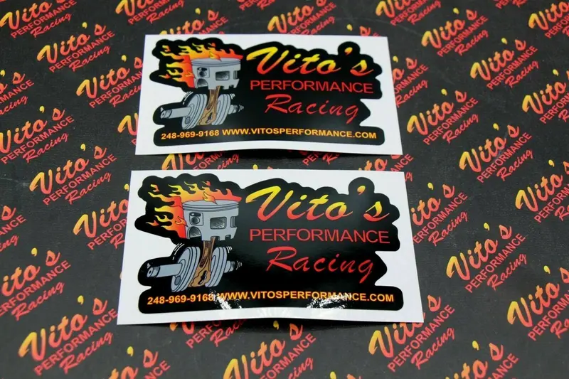 Vito'S Performance Sticker Set: Flaming Piston, Crank, Banshee, Blaster Themes 1