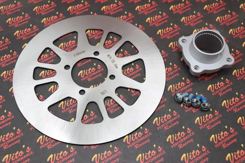 Vito'S Rear Disc Brake Rotor, Hub & Hardware Kit For Yamaha Warrior (1990–2004) 1