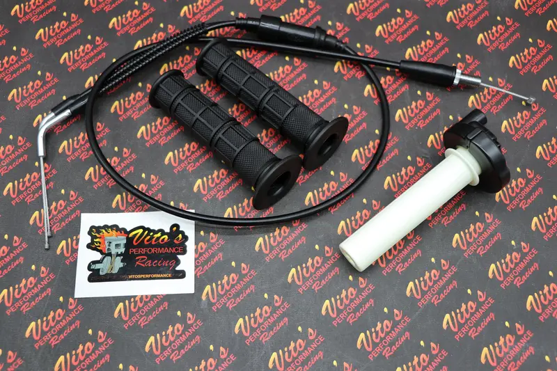 Vito'S Twist Throttle Conversion Kit For Yamaha Banshee (1987–2006) — Includes Grips And Cable 1
