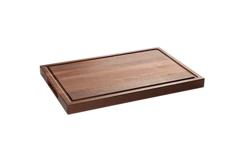 Walnut Compact Butcher Block With Juice Groove – 18" X 12" X 1.25" 3
