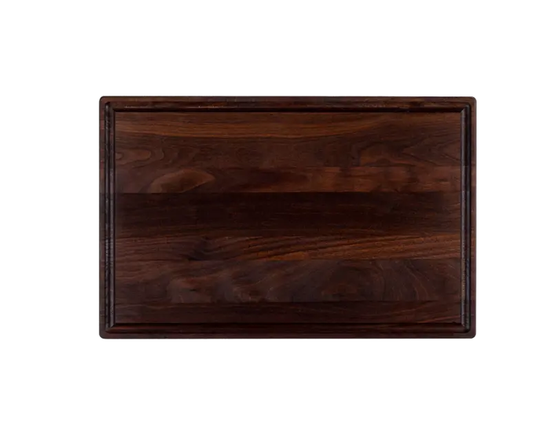 Walnut Wood Large Thick Cutting Board With Juice Groove – 17″ X 11″ X 1″