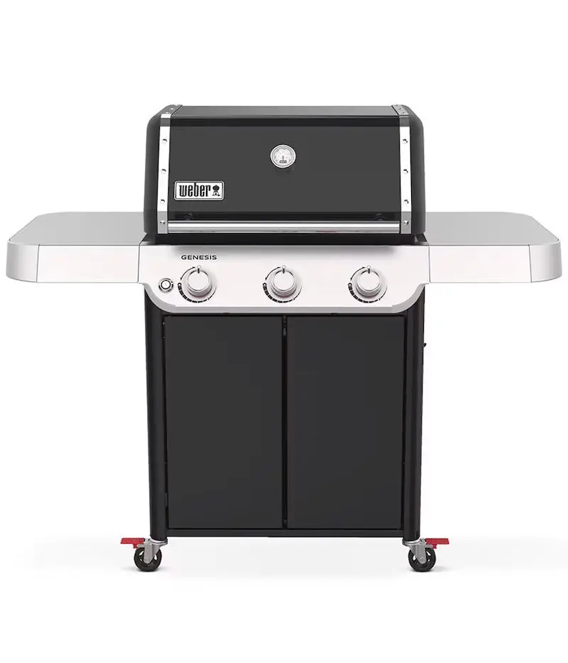 Weber Genesis E-315 Freestanding Gas Grill – 3-Burner, Black Finish With Gs4 Grilling System 1