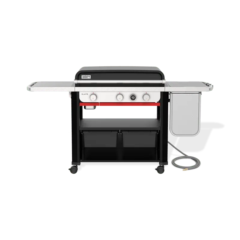 Weber Slate® 30" Natural Gas Griddle With Expandable Side Table – Model 1500420 1