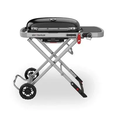Weber Traveler Portable Propane Grill – Compact Black Design (Model 9010001) 1