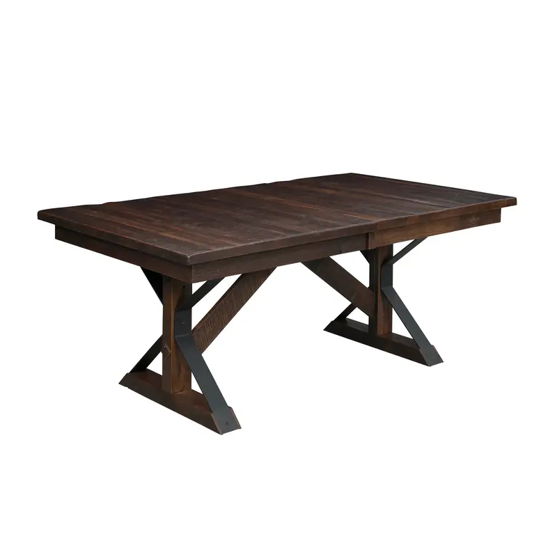 Wellington Solid Hardwood Trestle Table 1