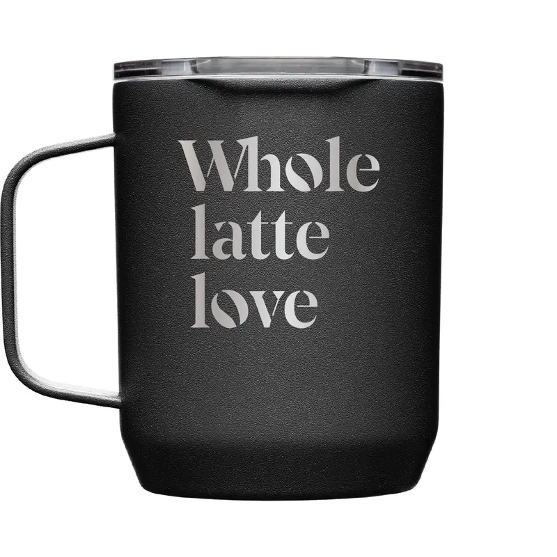 Whole Latte Love Horizon 12 Oz Black Camp Mug 1