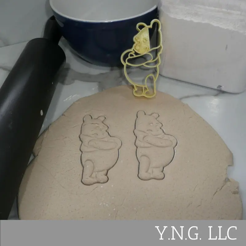 Winnie The Pooh Rubbing Belly Cartoon Cookie Cutter Made In Usa Pr5361 1