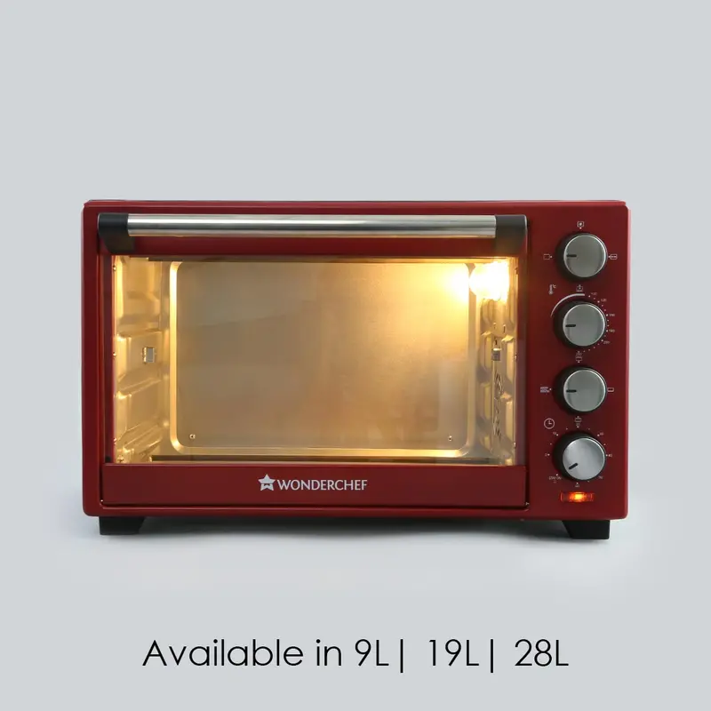 Wonderchef Crimson Edge 28L Otg – High-Power 1600W Oven With Multi-Stage Heat Selection & Tempered Glass 1