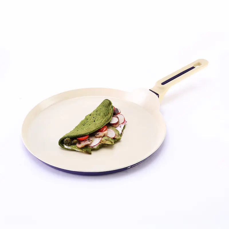 Wonderchef Renewed Bellagio 28 Cm Ceramic-Coated Dosa Tawa – Pfas/Pfoa-Free, 3Mm Thick, Soft-Touch Handle & Knob 1