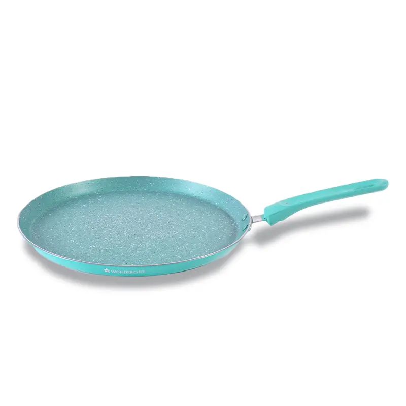 Wonderchef Renewed Celebration 28Cm Dosa Tawa – Induction-Safe, Soft-Touch Handle, 2.2Mm Pure Aluminium, Pfoa-Free 1