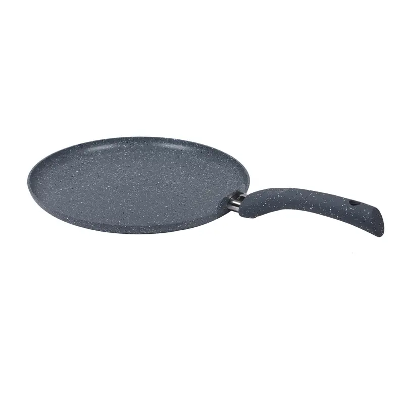 Wonderchef Renewed Granite 24Cm Dosa Tawa – Induction-Safe, 3.5Mm Virgin Aluminium, Soft-Touch Handles, Eco-Friendly Coating 1