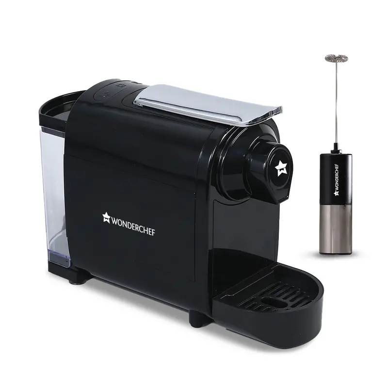 Wonderchef Renewed Regalia Capsule Coffee Machine – Nespresso-Compatible | Frothing Function | Three Shot Options (Ristretto, Espresso, Lungo) | Patented Ejection & 1400W Power 1