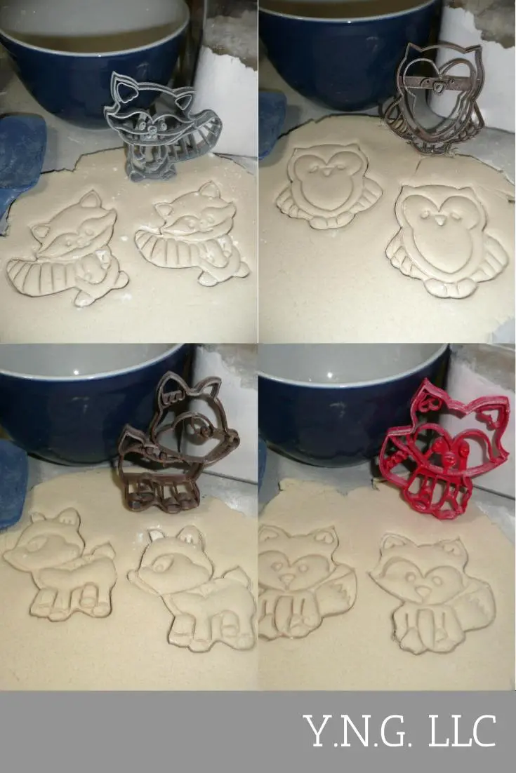 Woodland Baby Animals Cookie Cutter Set – Forest Creature Shower Theme, 4-Piece Usa-Made (Pr1321) 1