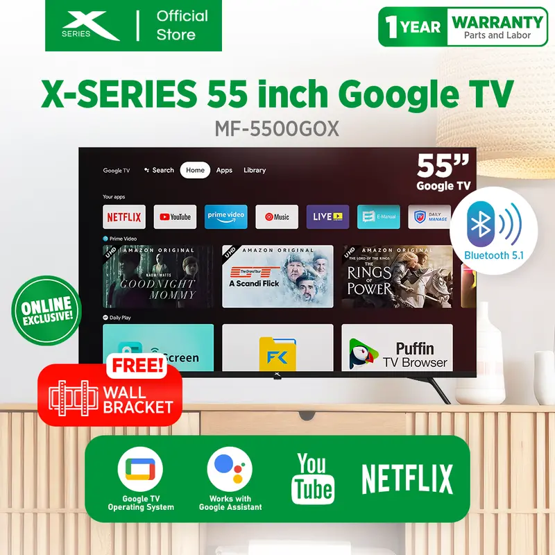 Xtreme 55-Inch Google Tv – 4K Smart Television With Built-In Voice Assistant 1