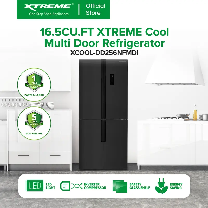 Xtreme Cool 16.5 Cu.Ft. Inverter Multi-Door Refrigerator – Auto-Defrost System 1