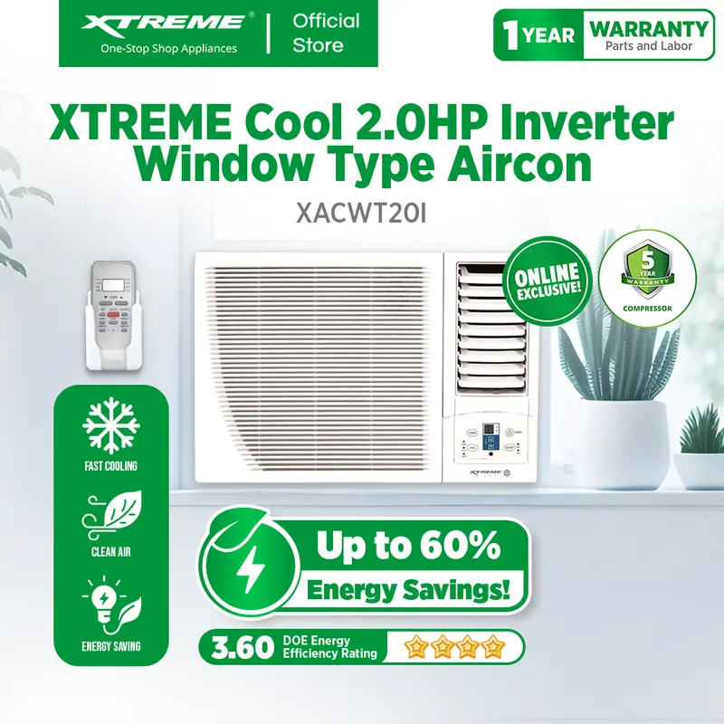 Xtreme Cool 2.0Hp Inverter Window Air Conditioner – Xacwt20I 1