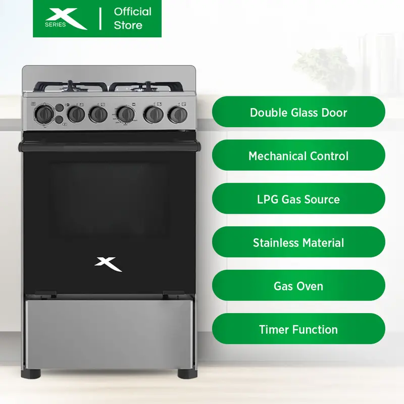 Xtreme Home 50Cm Compact Gas Range — 4 Burner (Xgr-504Gr) 1