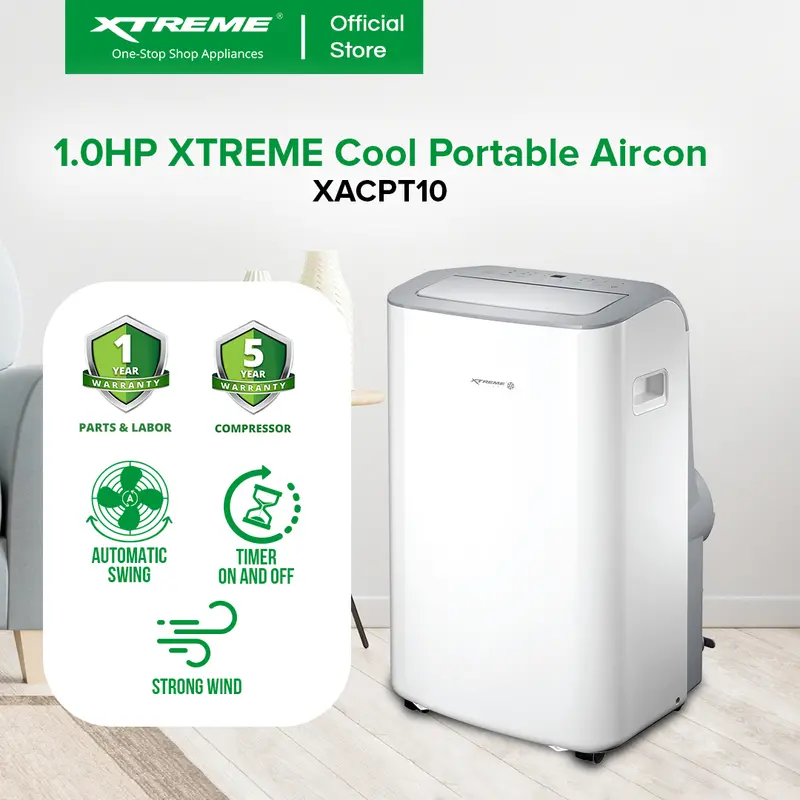 Xtreme Xacpt10: 1.0Hp Eco-Friendly Portable Aircon Unit 1