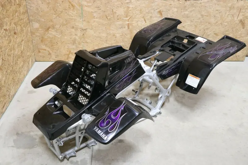 Yamaha Banshee Black Flame Graphic Kit For Fenders, Tank, And Grille (2006) 1