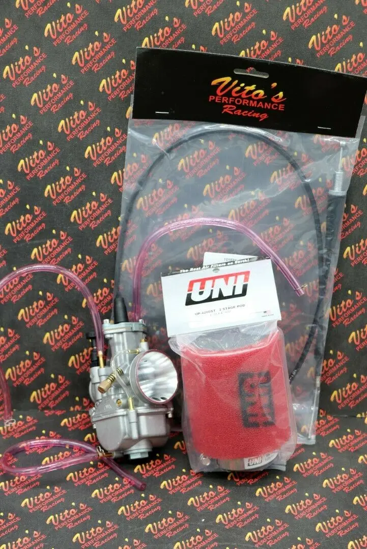Yamaha Blaster 28Mm Pwk Carburetor Kit With Uni Filter And Throttle Cable 1