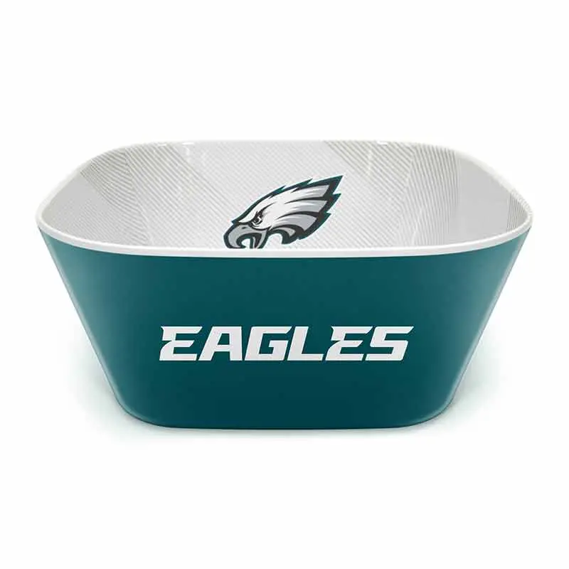 You The Fan Philadelphia Eagles Large Party Serving Bowl – Team-Themed Entertaining Dish 1