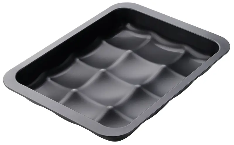 Zenker Black Metallic 12-Cavity Bun Mould – 36 × 27 × 5 Cm 1