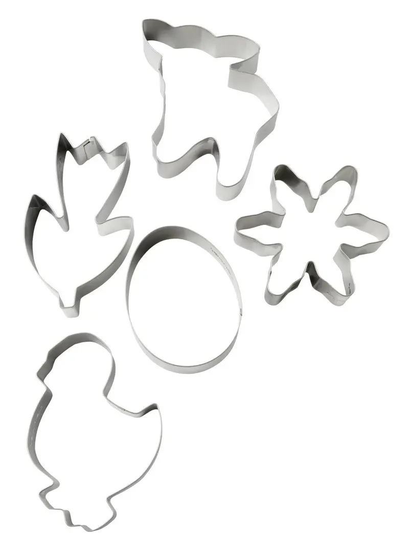 Zenker Spring-Themed Cookie Cutters – 5-Piece Premium Stainless Steel Set 1